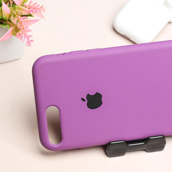 Purple Original Silicone case for Apple iphone 8 Plus