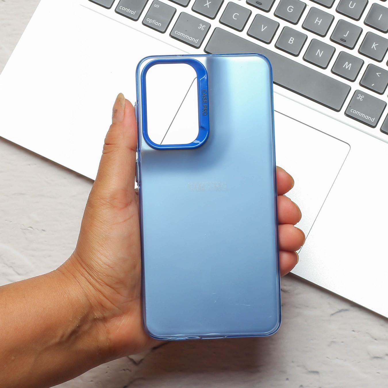 Blue Rgiem Slim Slicone Non-Yellowing Protective Case for Samsung S21 Fe