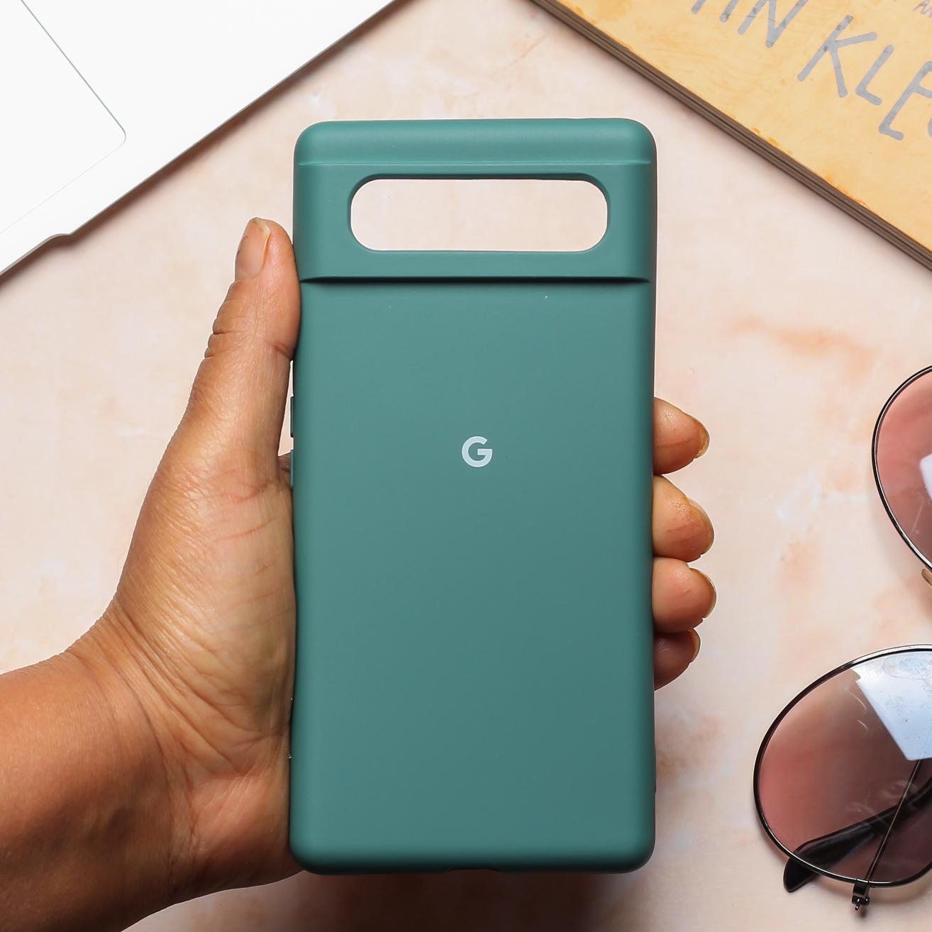 Green Original Silicone case for Google Pixel 6A