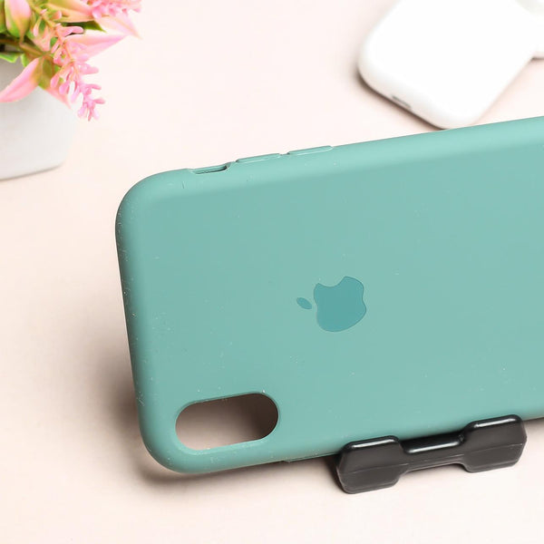 Green Original Silicone case for Apple iphone XR