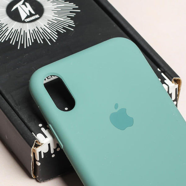 Green Original Silicone case for Apple iphone XR