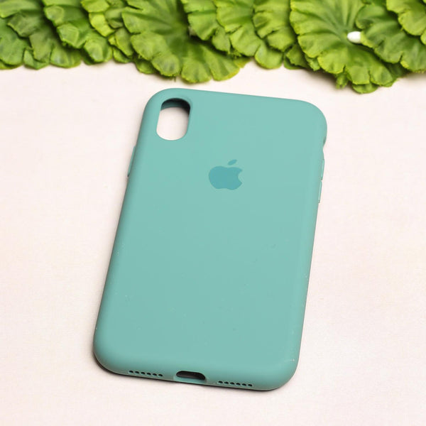 Green Original Silicone case for Apple iphone XR