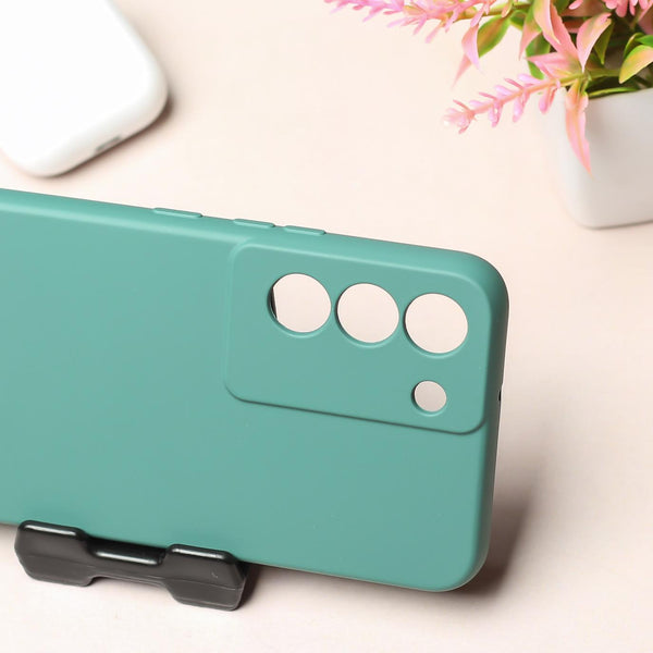 Green Original Camera Silicone case for Samsung S20 FE