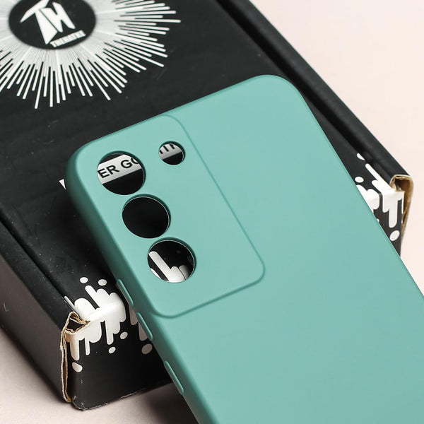 Green Original Camera Silicone case for Samsung S20 FE