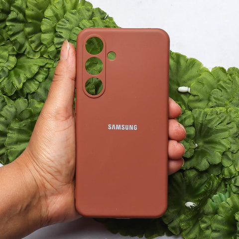 Brown Camera Original Silicone case for Samsung S23 FE