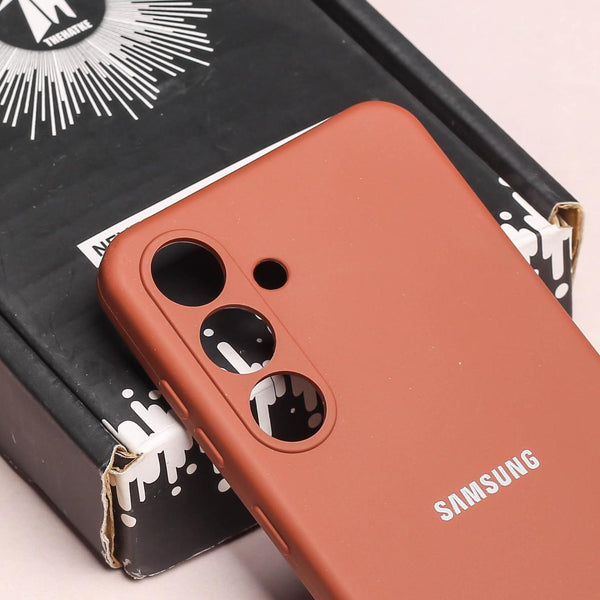 Brown Camera Original Silicone case for Samsung S23 FE