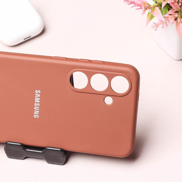 Brown Camera Original Silicone case for Samsung S23 FE