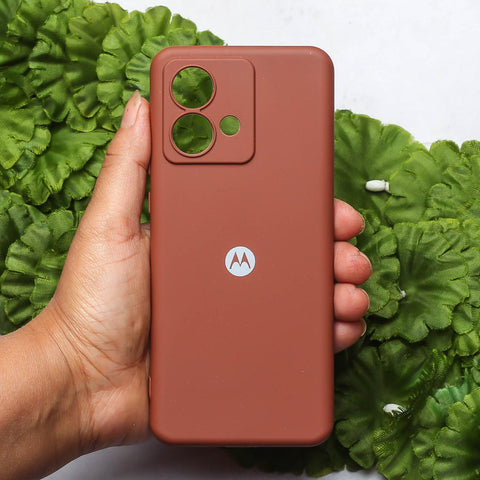 Brown Camera Original Silicone case for Motorola Edge 40 Neo