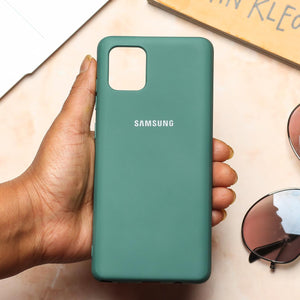 Green Original Silicone case for Samsung Note 10 Lite