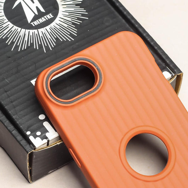 SleekLine Brown Silicone Case for Apple Iphone 16e