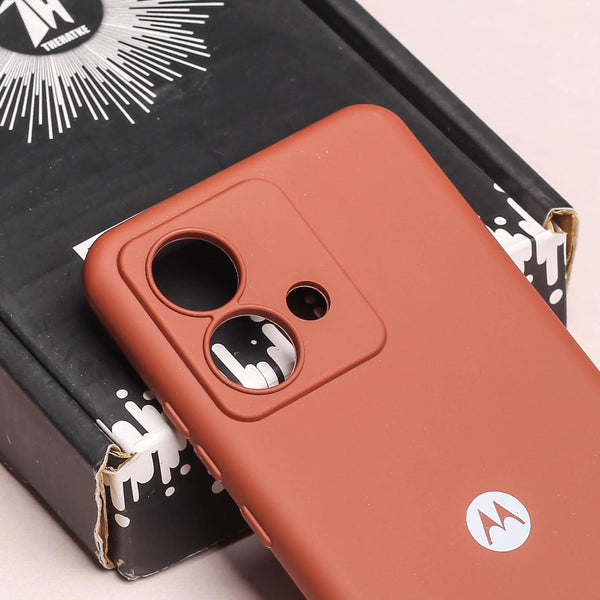 Brown Camera Original Silicone case for Motorola Edge 40 Neo
