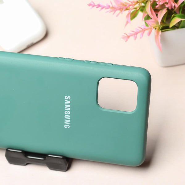 Green Original Silicone case for Samsung Note 10 Lite