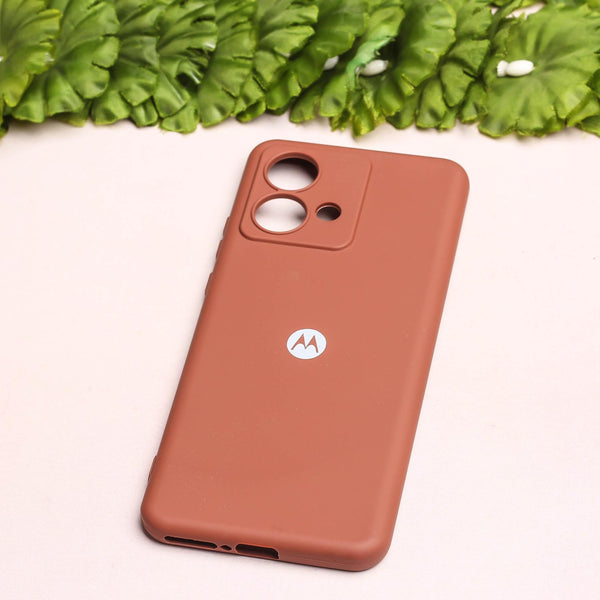 Brown Camera Original Silicone case for Motorola Edge 40 Neo