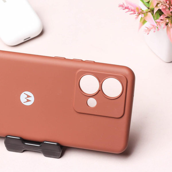 Brown Camera Original Silicone case for Motorola Edge 40 Neo