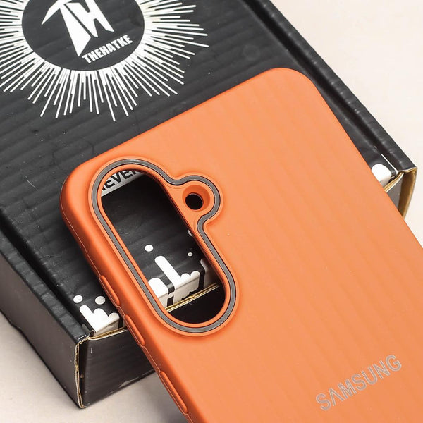 Brown SleekLine Silicone Case for Samsung A56