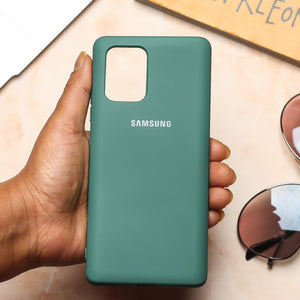 Green Original Silicone case for Samsung S10 Lite