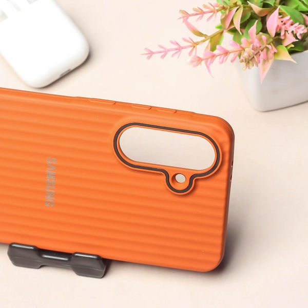 Brown SleekLine Silicone Case for Samsung A56