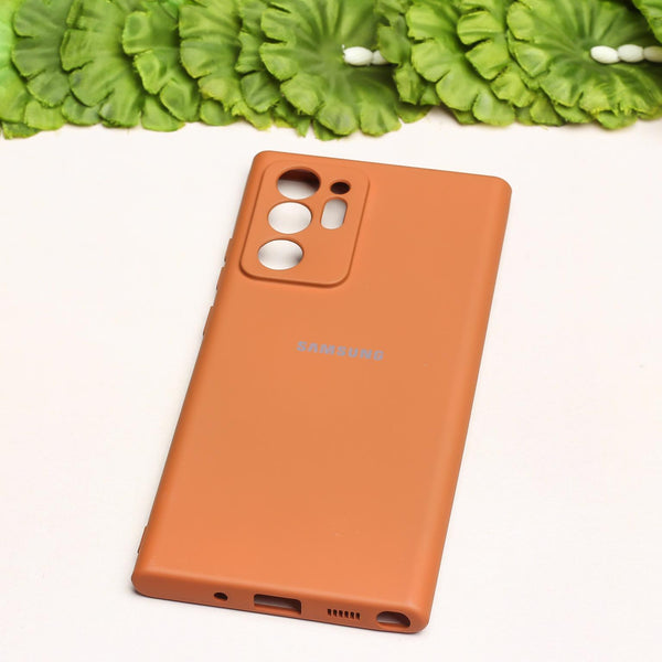 Brown Camera Original Silicone case for Samsung Note 20 Ultra