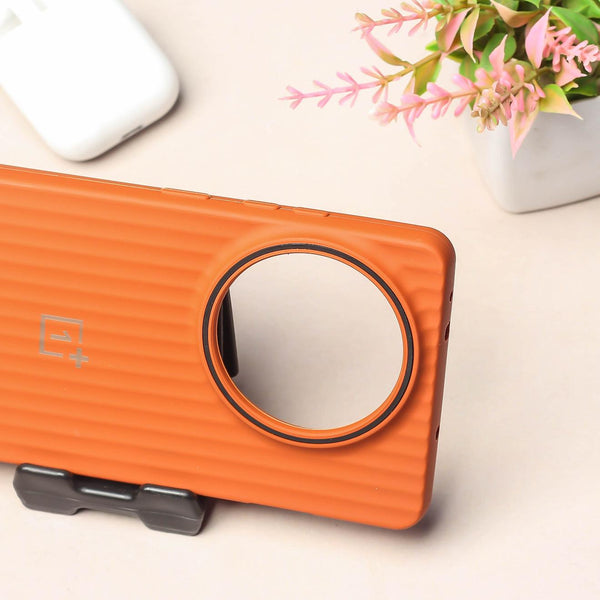 Brown SleekLine Silicone Case for Oneplus 13R