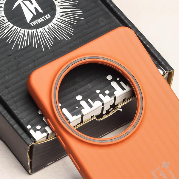 Brown SleekLine Silicone Case for Oneplus 13