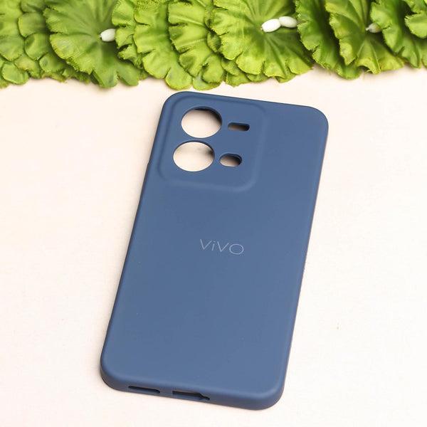 Dark Blue Camera Original Silicone case for Vivo V25