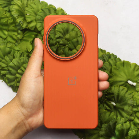 Brown SleekLine Silicone Case for Oneplus 13