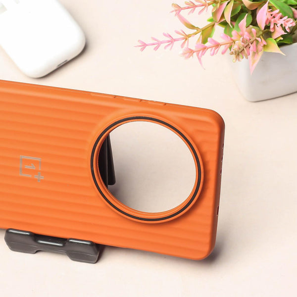 Brown SleekLine Silicone Case for Oneplus 13