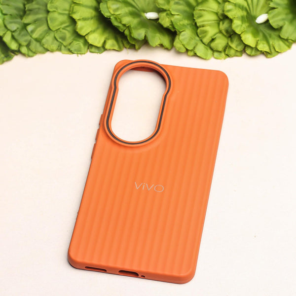Brown SleekLine Silicone Case for Vivo V50
