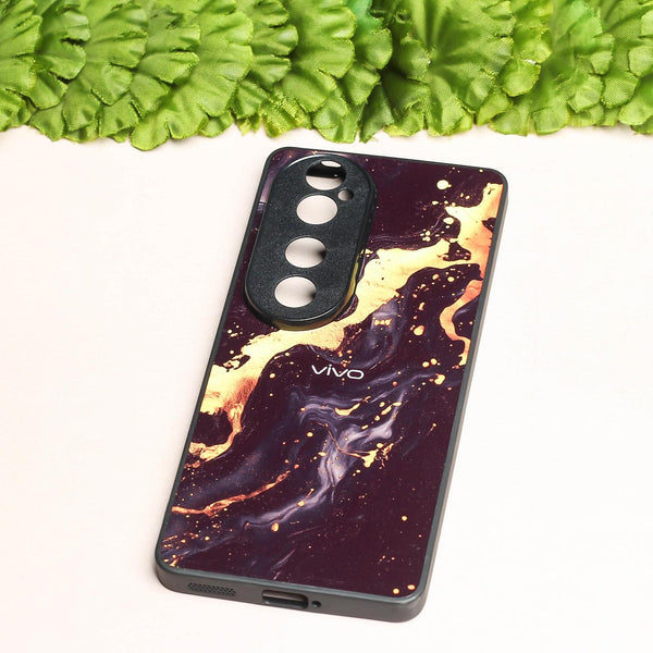 Black Gold Blaze metal back case for Vivo V40