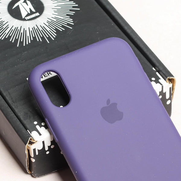 Deep Purple Original Silicone case for Apple iphone Xs Max