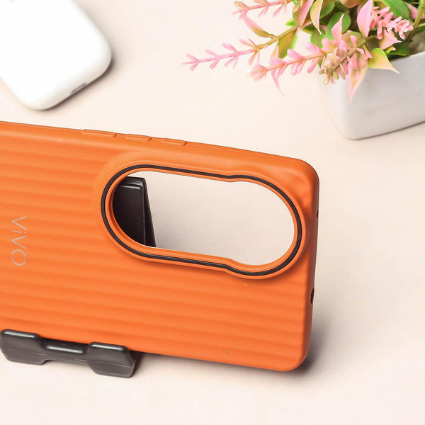 Brown SleekLine Silicone Case for Vivo V50
