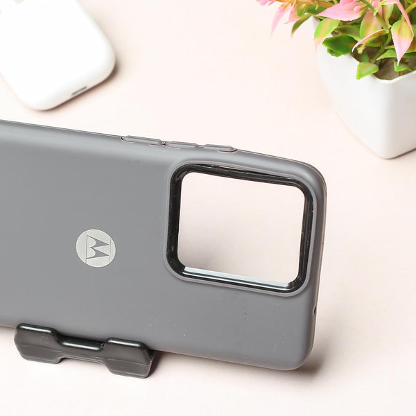 Spoov Grey Silicone Case for Motorola Edge 40