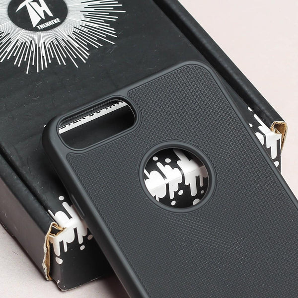 Black Logo Cut Niukin Silicone Case for Apple iphone 7 Plus