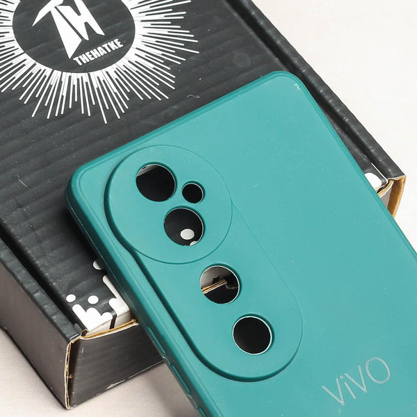 Dark Green Camera Original Silicone case for Vivo V40