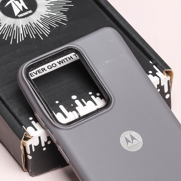 Spoov Grey Silicone Case for Motorola Edge 40