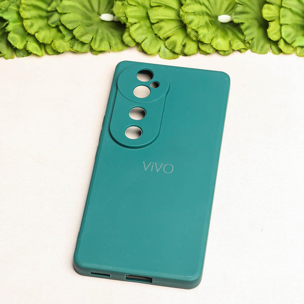 Dark Green Camera Original Silicone case for Vivo V40
