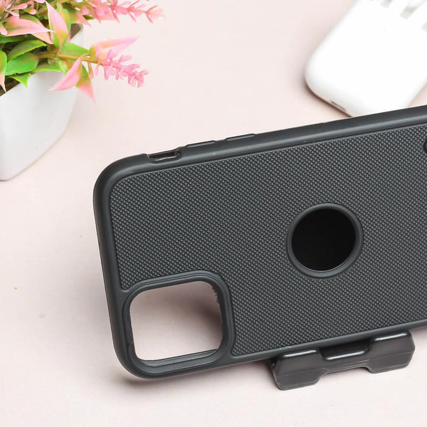 Black Niukin Logo Cut Silicone Case for Apple iphone 11