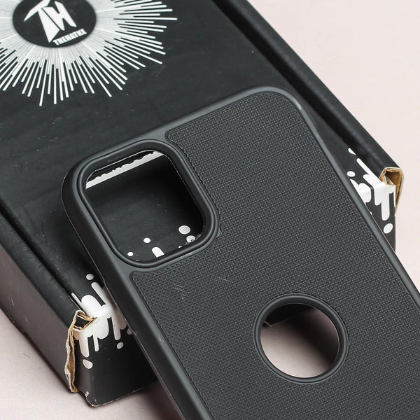 Black Niukin Logo Cut Silicone Case for Apple iphone 11