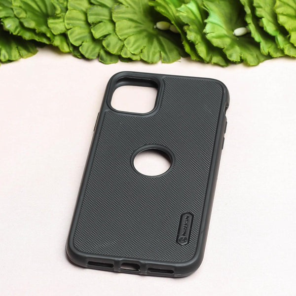 Black Niukin Logo Cut Silicone Case for Apple iphone 11