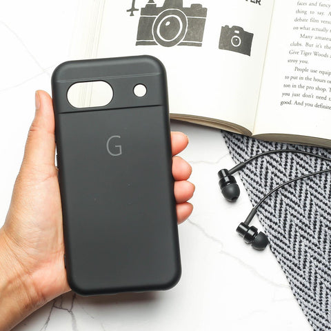 Black Camera Original Silicone case for Google Pixel 8a