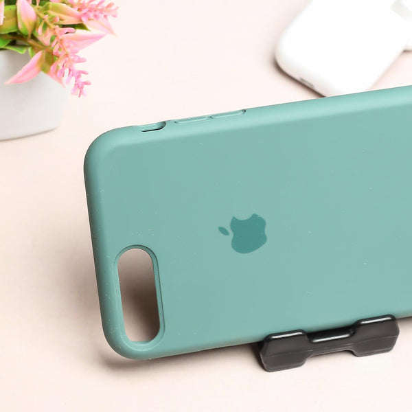 Green Original Silicone case for Apple iphone 8 plus