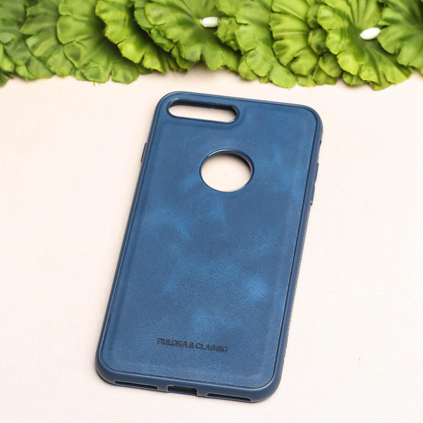 Dark Blue Classic Leather Case for Apple Iphone 7 Plus
