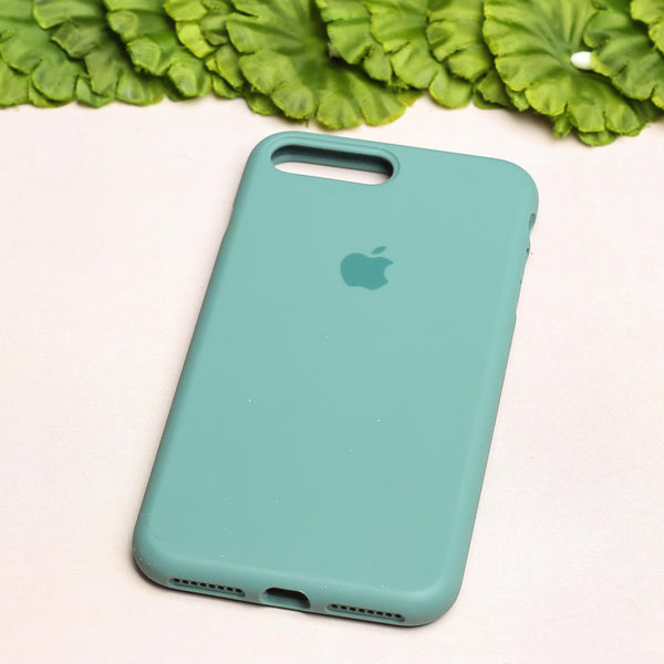 Green Original Silicone case for Apple iphone 7 plus