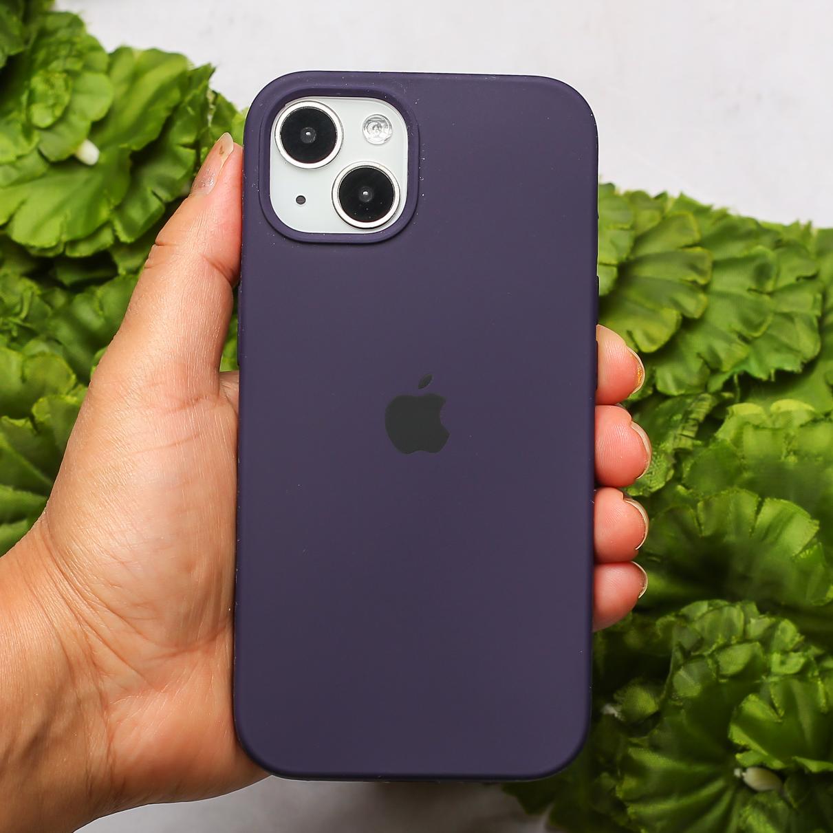Deep Purple Original Silicone case for Apple iphone 15 – The Hatke Deep Purple Original Silicone case for Apple iphone 15 – The Hatke