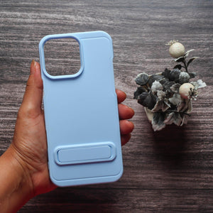 GripStand Light Blue Silicone case for Apple iphone 16 Pro