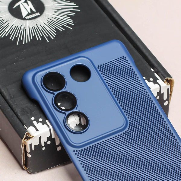 BREATHING DARK BLUE Silicone Case for Vivo V27 Pro