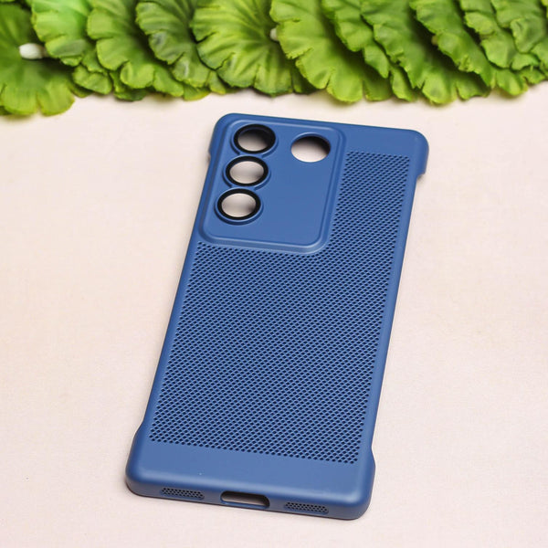 BREATHING DARK BLUE Silicone Case for Vivo V27 Pro