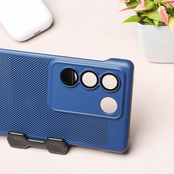 BREATHING DARK BLUE Silicone Case for Vivo V27 Pro