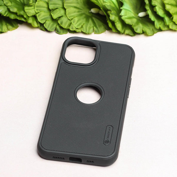 Black Niukin Logo Cut Silicone Case for Apple iphone 14 Plus