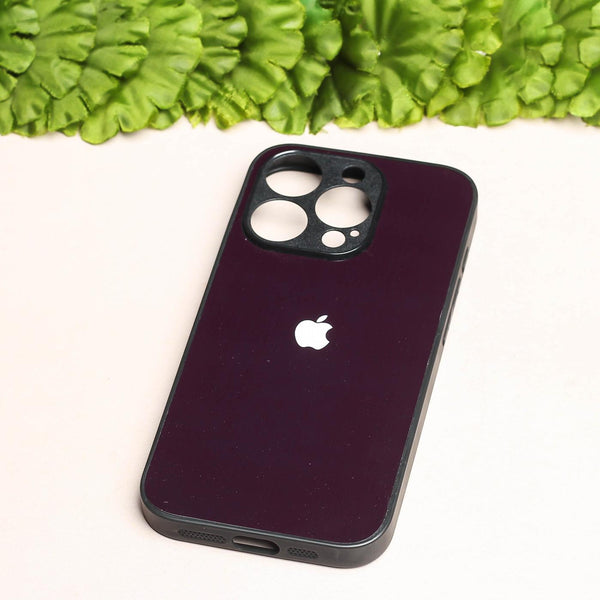 Black metal back case for Apple Iphone 16 Pro Max